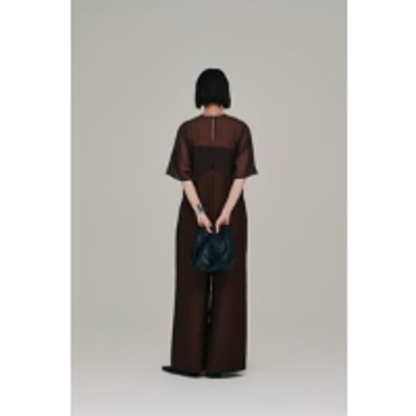 【Hella】sheer yoke jumpsuit　※納期3月下旬～4月下旬