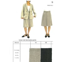 【cafune】Linen mix bermude pants