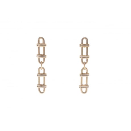 【Sea'ds Mara 】Frame link chain Earring　27A1-19E