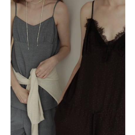 【anuke】Dot Jacquard Combinaison　※納期4月中旬～5月中旬