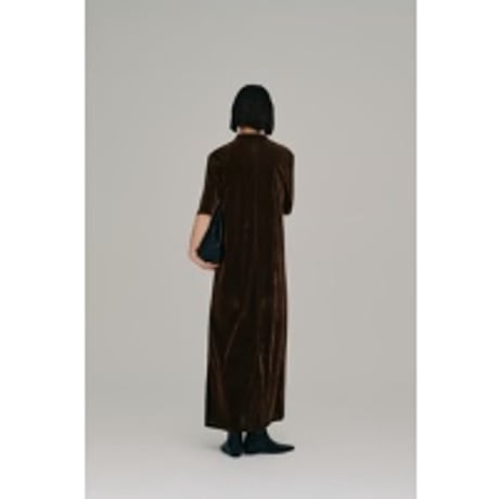 【Hella】flocked tulle keyhole dress　※納期3月下旬～4月下旬