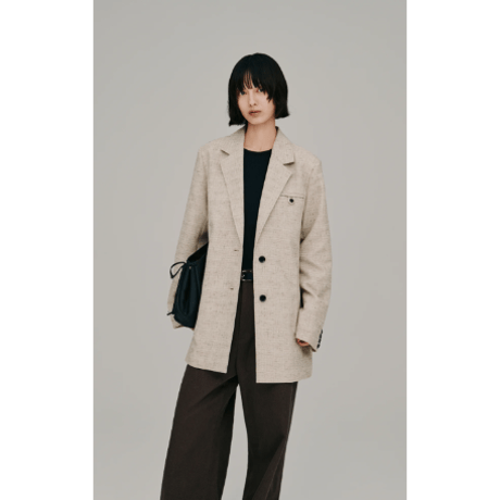 【Hella】tweed tailored jacket　※納期2月下旬～3月下旬