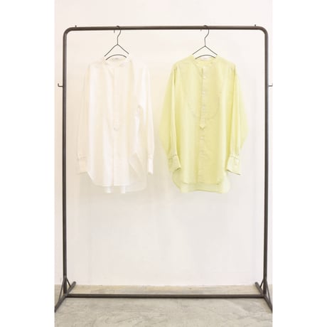 【LE MELANGE】バンドカラーシャツ