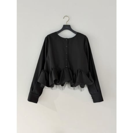 【Mewl】TULLE PEPLUM BL