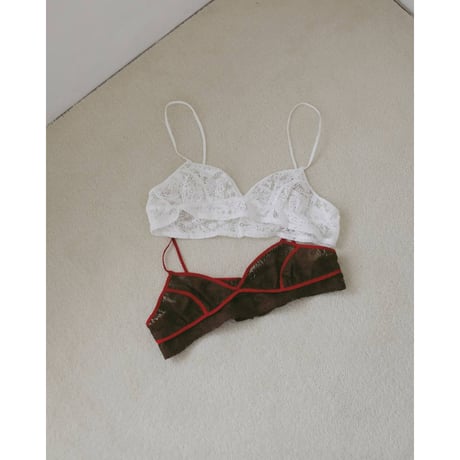 【anuke】Piping Lace Bratop　※納期5月中旬〜6月中旬