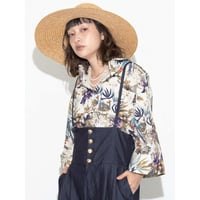 【ＭARGAUX VINTAGE】ボタニカル柄ブラウス
