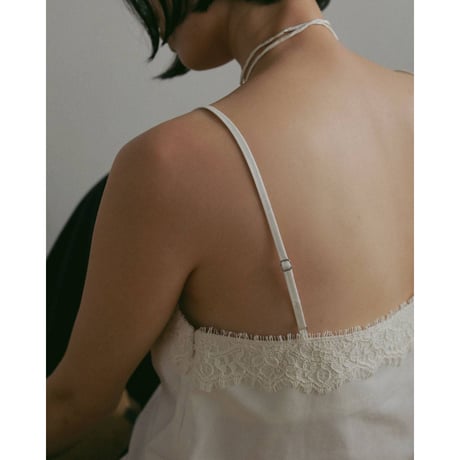 【anuke】Twill Lace Camisole　※納期3月下旬～4月下旬