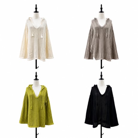 【siro de labonte】lace mesh knit foody
