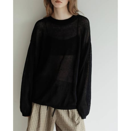 【anuke】Cottonlinen Loose Knit　※納期3月上旬～4月上旬