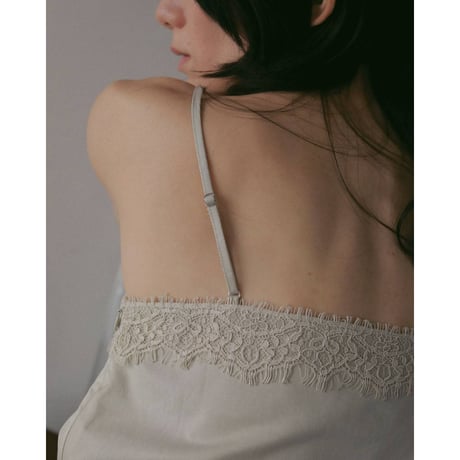 【anuke】Twill Lace Camisole　※納期3月下旬～4月下旬