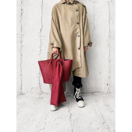 【M.U.L.】BASKET TOTE M leather stole MUL233 ※納期27.3月～8月
