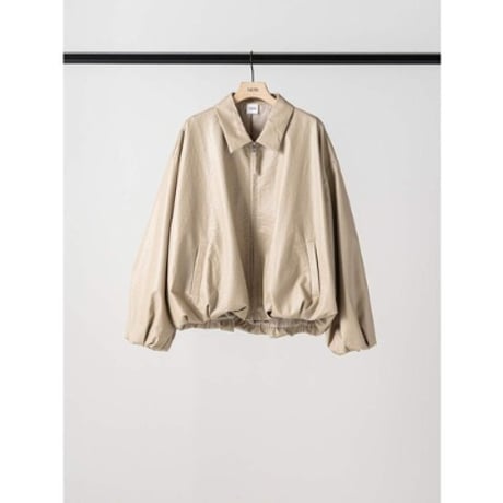 【YENN】LEATHER LIKE BLOUSON
