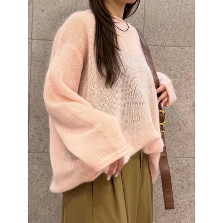 【ROSIEE】モヘアルーズニット