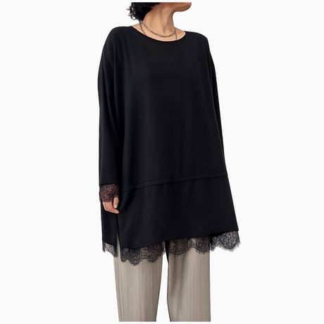 【siro de labonte】2way lace doking pullover