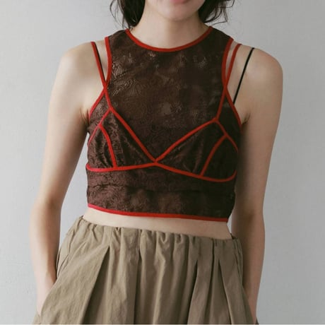 【anuke】Lace Sleeveless Tops　※納期5月中旬〜6月中旬