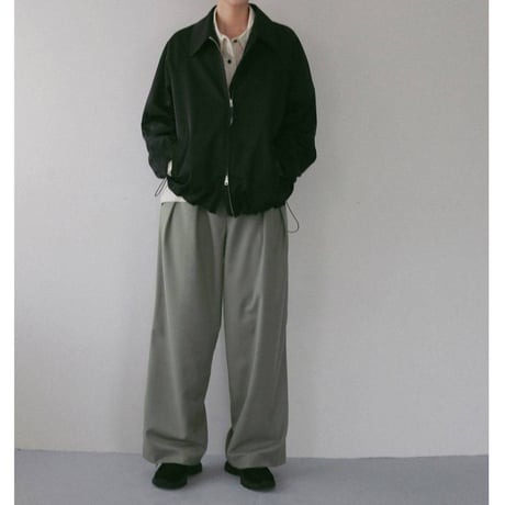 【anuke】Twill Tuck Widepants