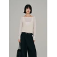 【Hella】ramie knit bustier　※納期4月下旬～5月下旬