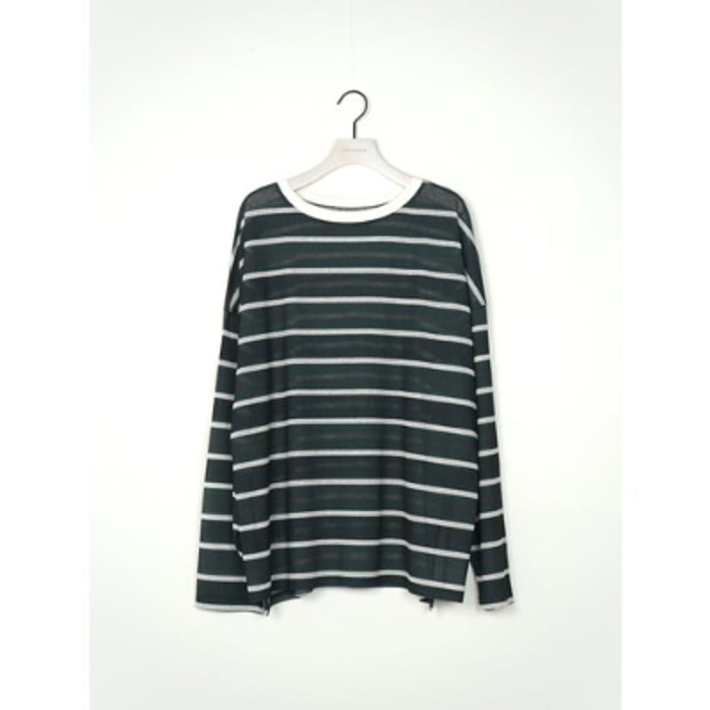 CHIGNON】ｼｱｰﾗﾝﾀﾞﾑﾎﾞｰﾀﾞｰTEE | selectshop kusukusu