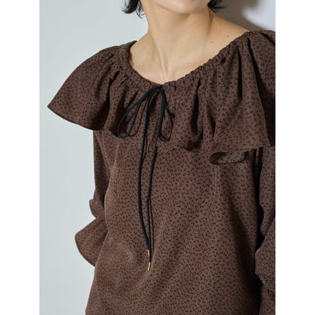【CHIGNON】ﾚｵﾊﾟﾄﾞｯﾄﾄﾞﾛｽﾄｶﾗｰBL