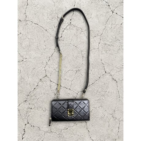 【M.U.L.】LOCK LINE ROUND LONG WALLET SHOULDER MUL217-286A ※納期27.3月～8月