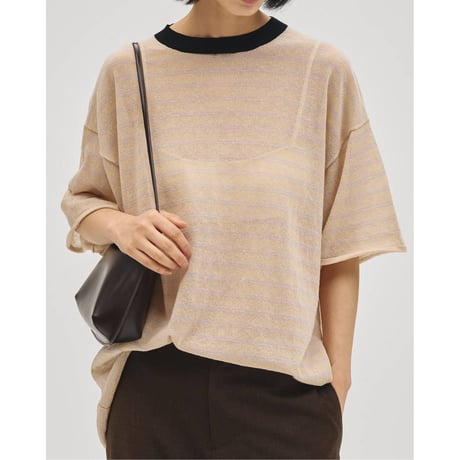 【TODAYFUL】Border Halfsleeve Knit　※納期4月上旬～5月上旬