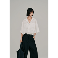 【Hella】open collar shirt　※納期6月下旬～7月下旬