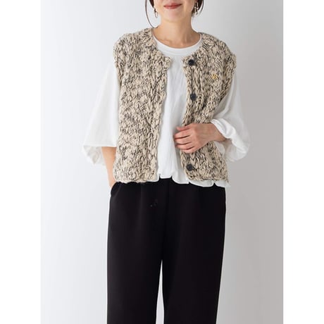 【YENN】HAND SLUB MIX VEST
