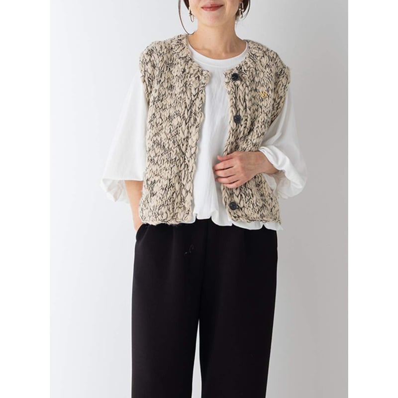 YENN】HAND SLUB MIX VEST | selectshop kusukusu