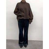 【CLOCHE】ウールライクポリシャツ
