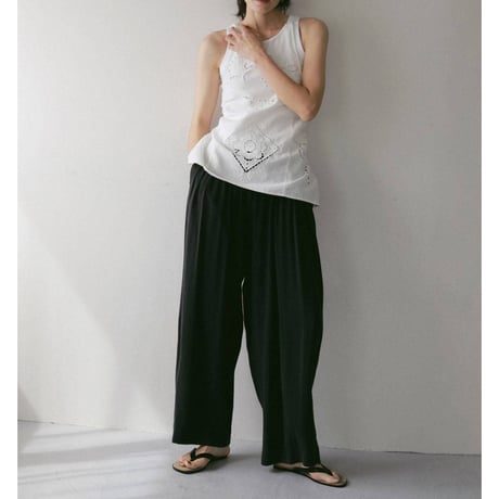 【anuke】Cutwork Lace Apron　※納期3月中旬〜4月中旬