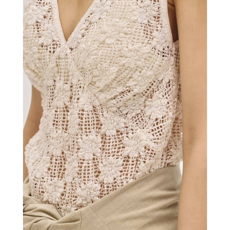【TODAYFUL】Shrink Lace Tanktop　※納期4月上旬～5月上旬