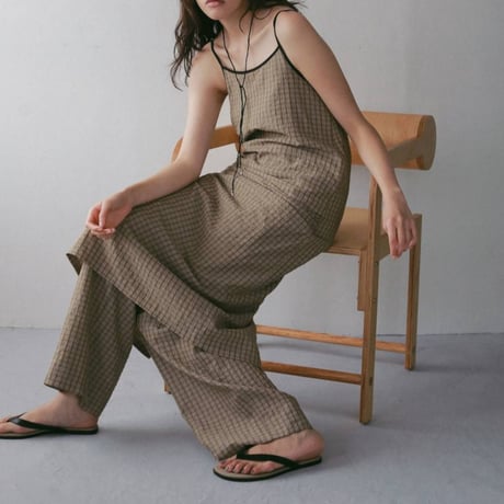 【anuke】Suckercheck Loose Pants　※納期5月上旬〜6月上旬