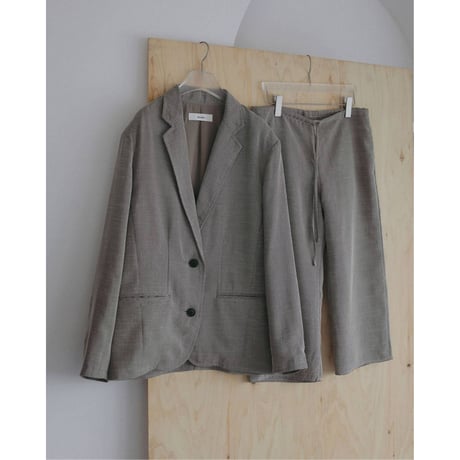 【anuke】Tweed Mesh Capripants　※納期3月下旬～4月下旬