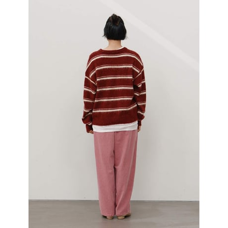 【YENN】BOX TUCK PEG PANT