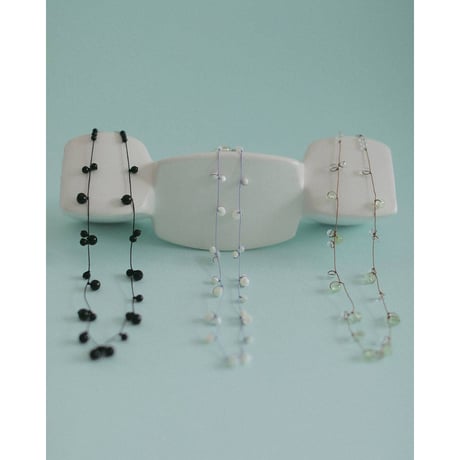 【anuke】Stone Silkcord Necklace　※納期3月上旬～4月上旬