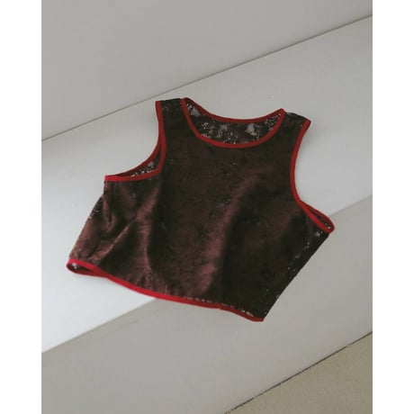 【anuke】Lace Sleeveless Tops　※納期5月中旬〜6月中旬