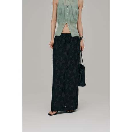【Hella】flower jacquard skirt　※納期5月下旬～6月下旬