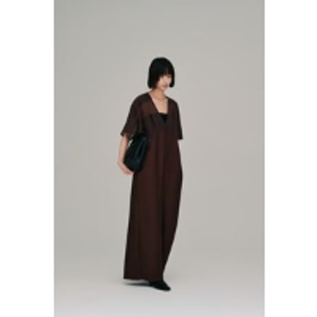 【Hella】sheer yoke jumpsuit　※納期3月下旬～4月下旬