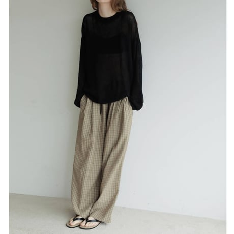 【anuke】Cottonlinen Loose Knit　※納期3月上旬～4月上旬