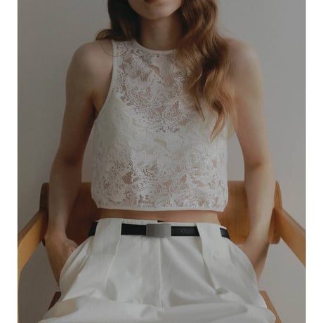 【anuke】Lace Sleeveless Tops　※納期5月中旬〜6月中旬