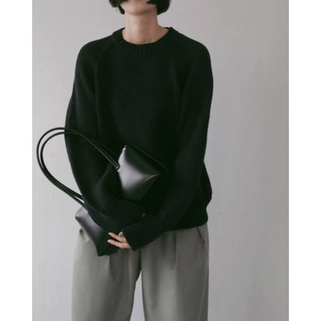【anuke】Leather Boston Bag