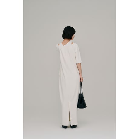 【Hella】layered half sleeve dress　※納期4月下旬～5月下旬