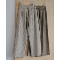 【anuke】Suckercheck Loose Pants　※納期5月上旬〜6月上旬
