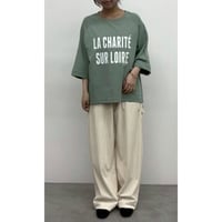 【CLOCHE】6分袖ロゴTee