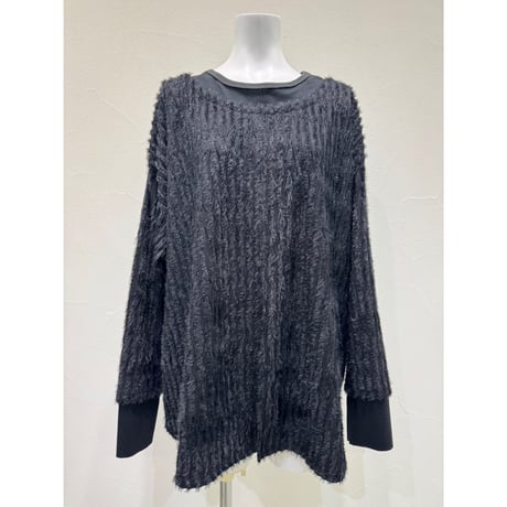【CYAN TOKYO】シャギージャガードレイヤーTOPS