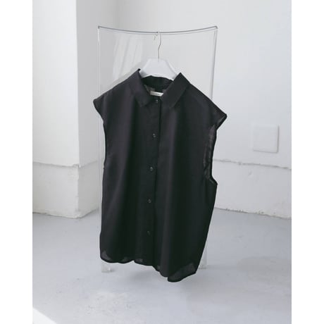 【anuke】Woolchambray Sleeveless Shirts　※納期4月中旬〜5月中旬