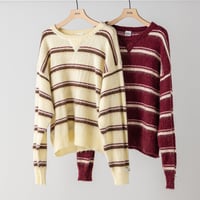 【YENN】MULTI STRIPE KNIT PO