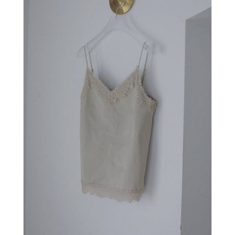 【anuke】Twill Lace Camisole　※納期3月下旬～4月下旬