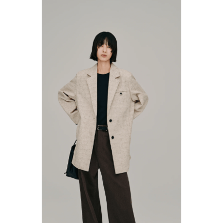 【Hella】tweed tailored jacket　※納期2月下旬～3月下旬