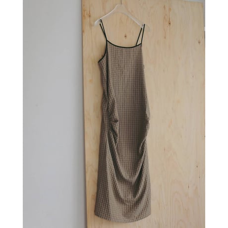 【anuke】Suckercheck Cami Onepiece　※納期5月下旬〜6月下旬